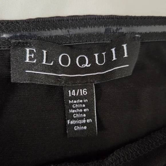 Eloquii Black Off-Shoulder Top - Picture 2 of 3